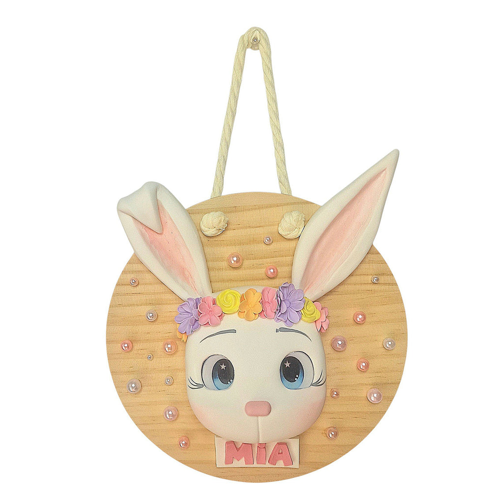 Cartel infantil personalizado de animales en porcelana fría