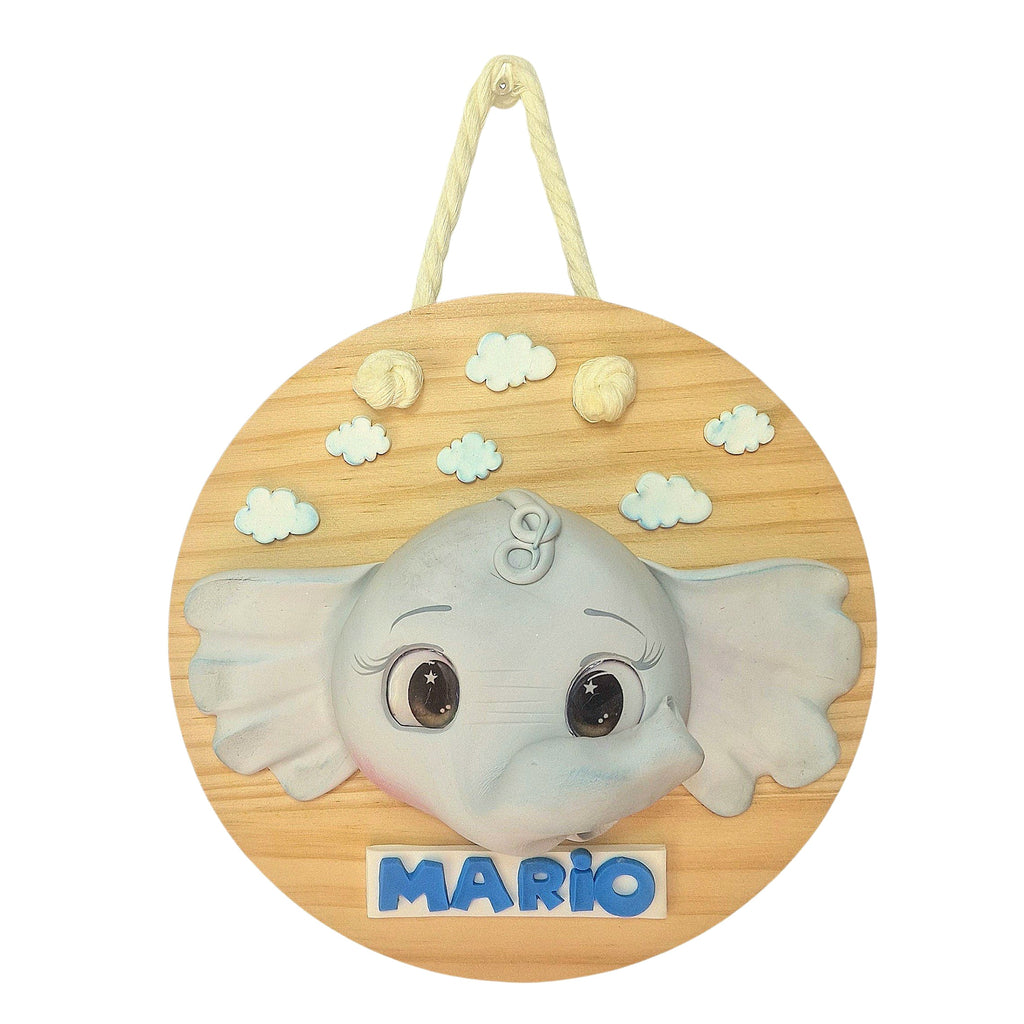 Cartel infantil personalizado de animales en porcelana fría