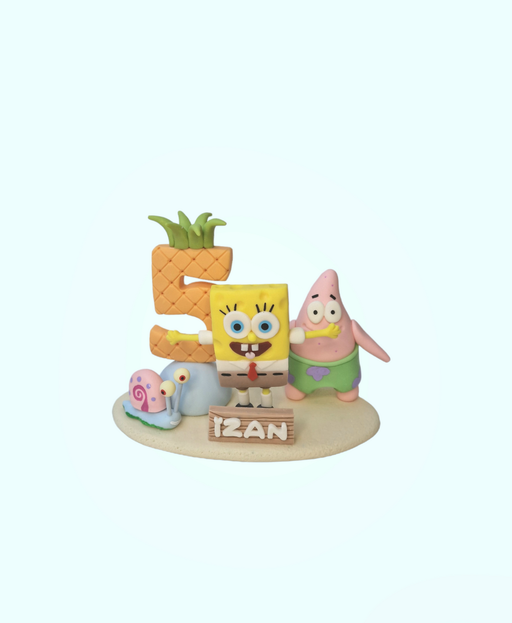 Vela personalizada con 2 personajes