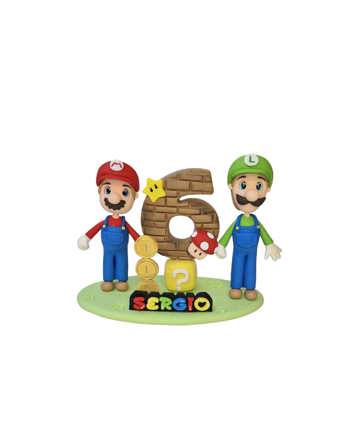 Vela personalizada con 2 personajes
