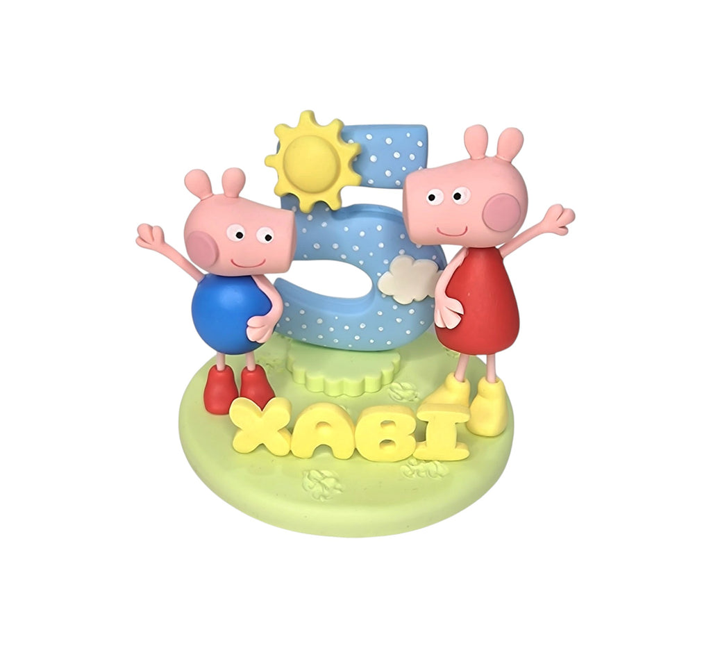 Vela personalizada con 2 personajes